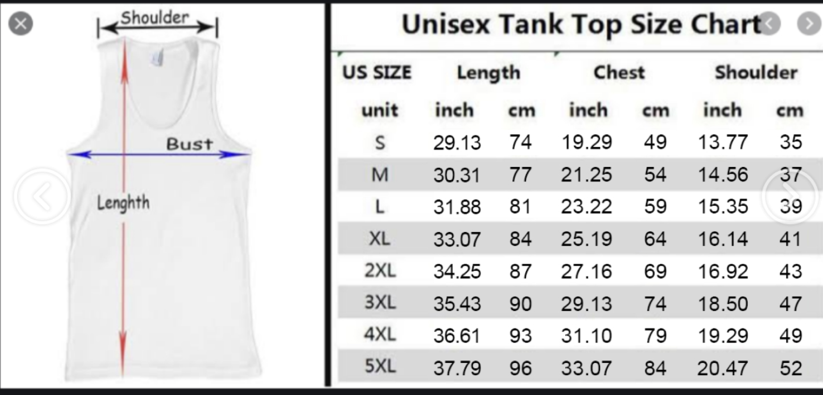 Sizing Chart YourGearsNow