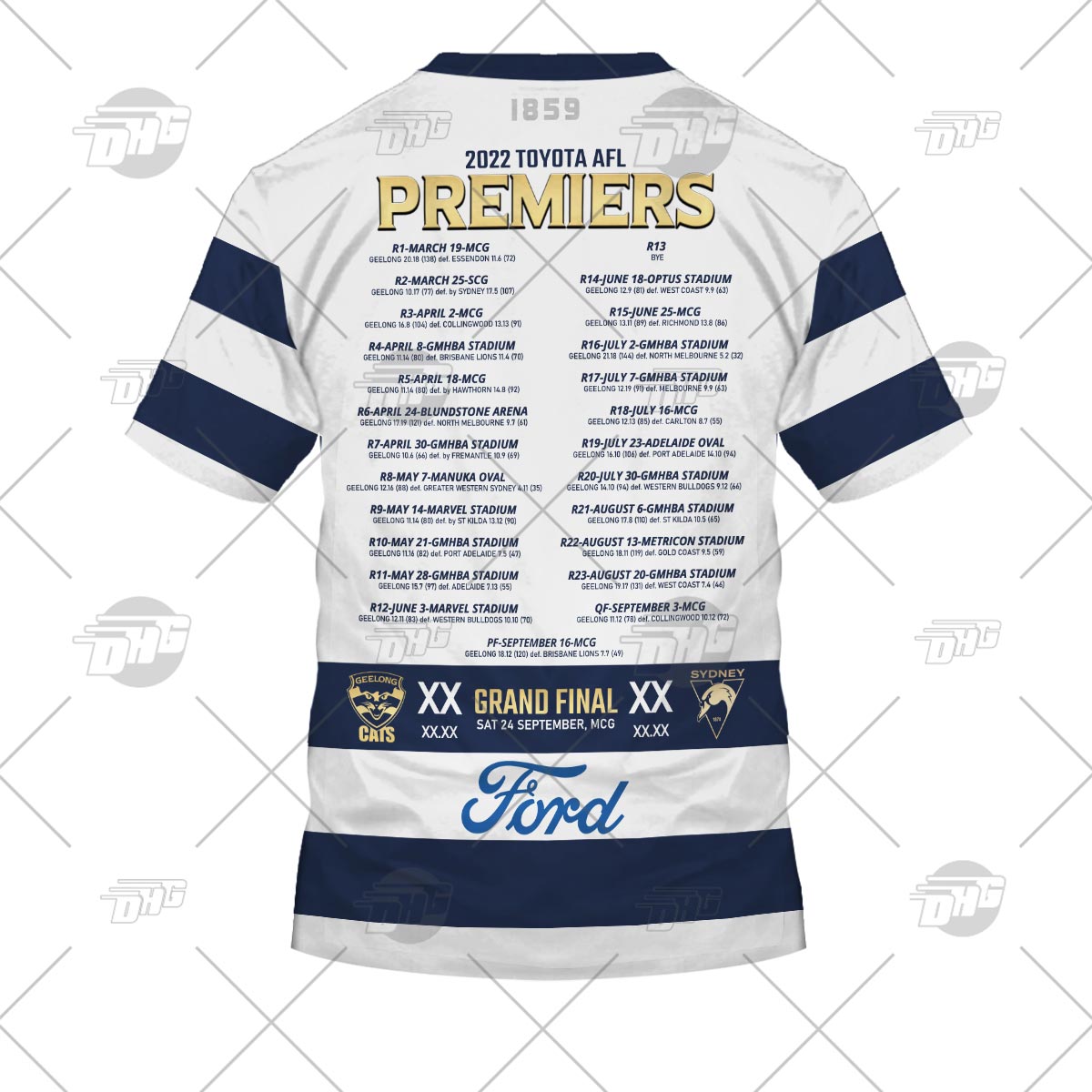 geelong cats Australian football league 2022 premiership cup won by  signatures shirt, hoodie, sweater, long sleeve and tank top