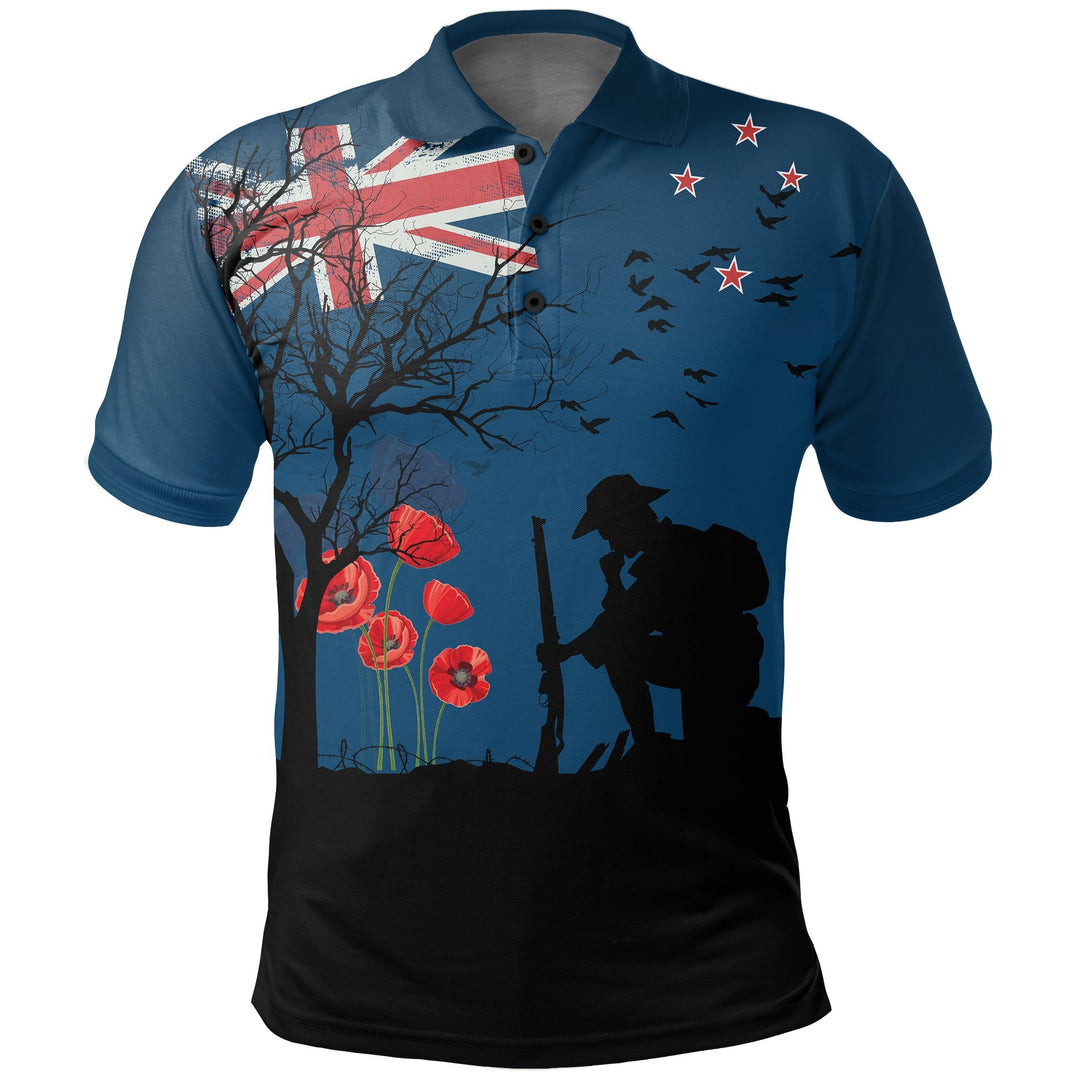 Anzac New Zealand Polo Shirt, Remembrance Day Golf Shirts - YourGearsNow