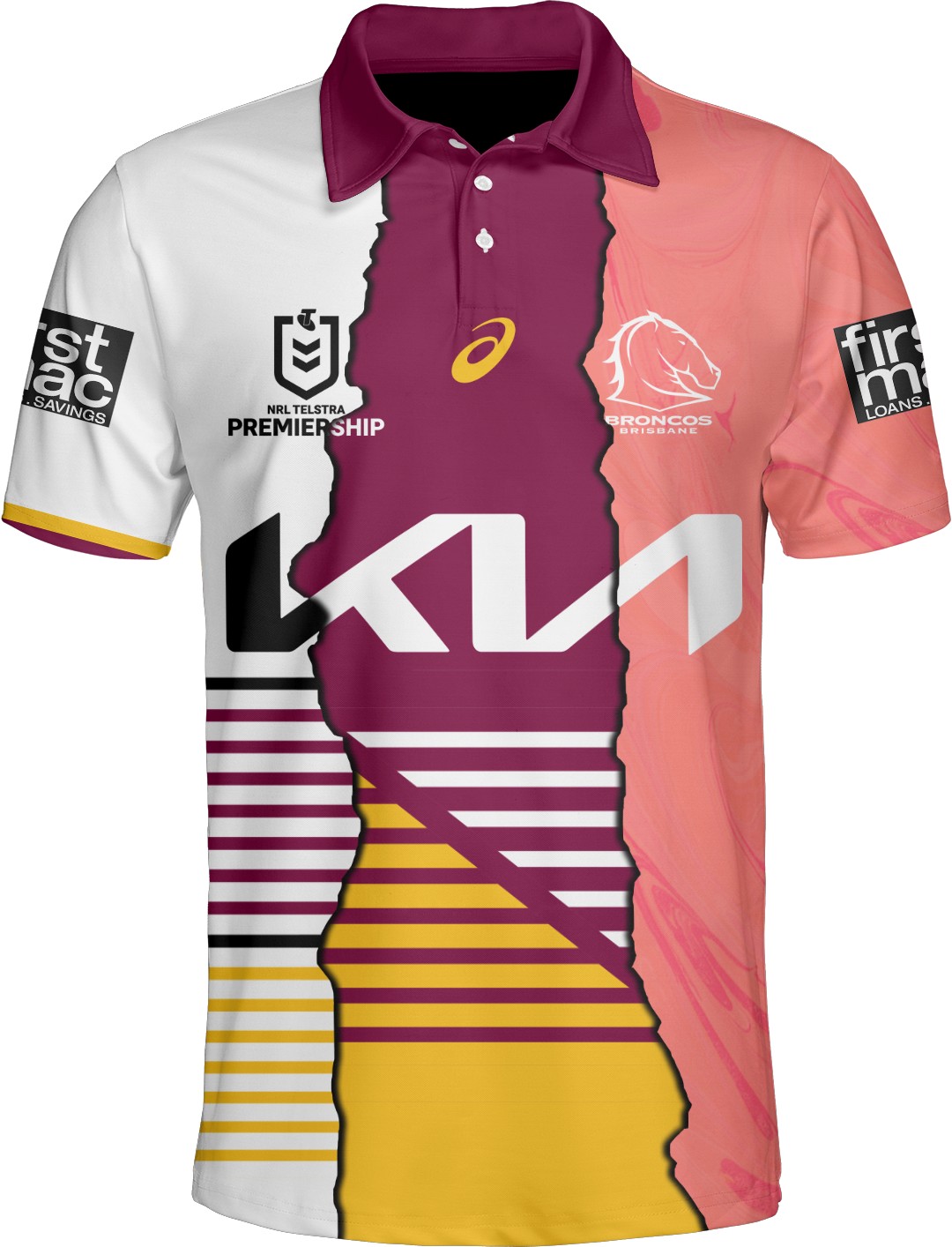 Brisbane Broncos-Personalized NRL Mix Jersey