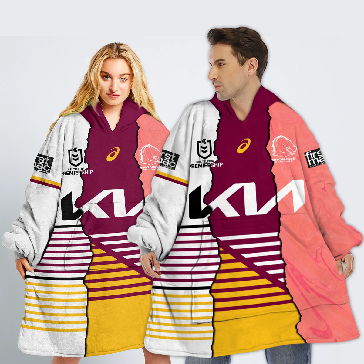 NRL Brisbane Broncos Custom Name Number 2023 Mix Jersey