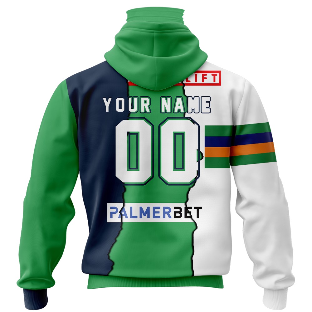 Canberra Raiders AOP NRL Custom Number And Name 3D Hoodie Zip Hoodie T Shirt  Gift For Fans - Banantees