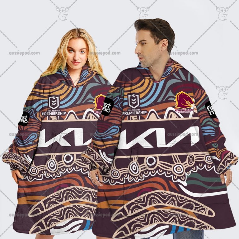 Brisbane Broncos OODIE INDIGENOUS JERSEY 2023 PERSONALIZED