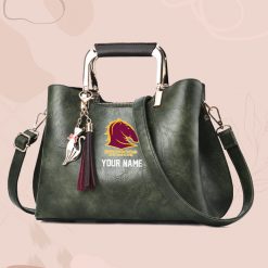NRL - True fans of Brisbane Broncos's Hand Bag:nrl,hand bag, leather hanbag, nrl jersey
