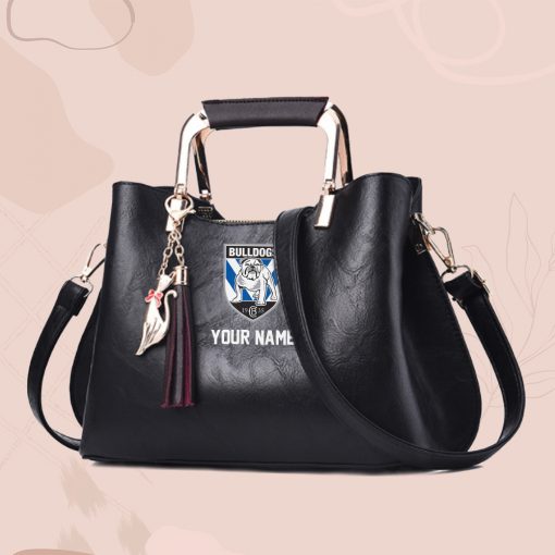 NRL - True fans of Canterbury-Bankstown Bulldogs's Hand Bag:nrl,hand bag, leather hanbag, nrl jersey