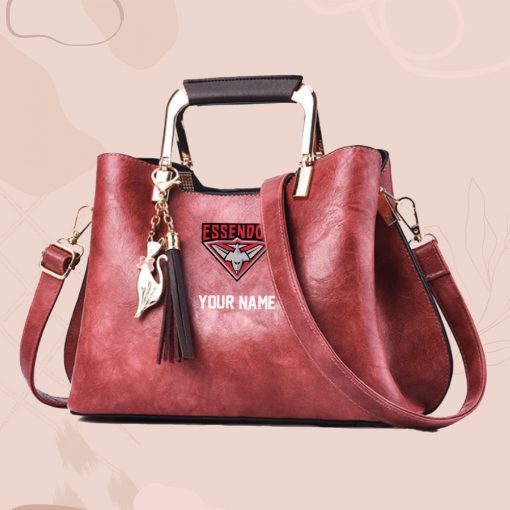 AFL - True fans of Essendon Football Club's Hand Bag:afl,hand bag, leather hanbag, afl jersey