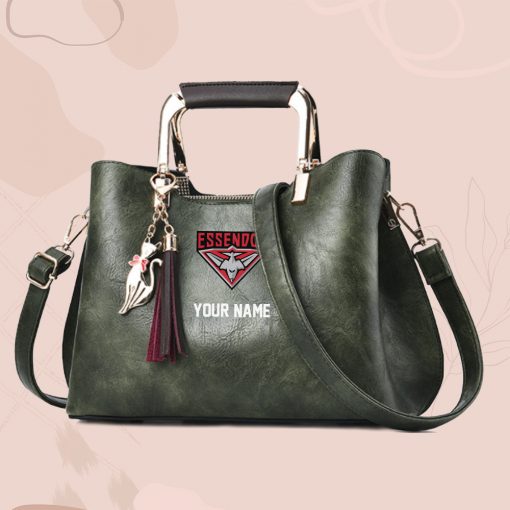 AFL - True fans of Essendon Football Club's Hand Bag:afl,hand bag, leather hanbag, afl jersey