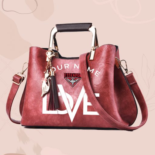 AFL - True fans of Essendon Football Club's Hand Bag:afl,hand bag, leather hanbag, afl jersey