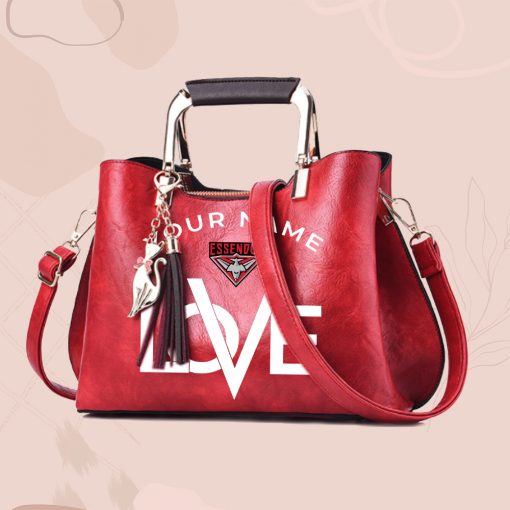 AFL - True fans of Essendon Football Club's Hand Bag:afl,hand bag, leather hanbag, afl jersey