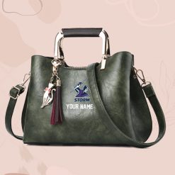 NRL - True fans of Melbourne Storm's Hand Bag:nrl,hand bag, leather hanbag, nrl jersey