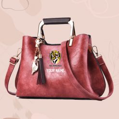 AFL - True fans of Richmond Football Club's Hand Bag:afl,hand bag, leather hanbag, afl jersey