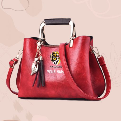 AFL - True fans of Richmond Football Club's Hand Bag:afl,hand bag, leather hanbag, afl jersey