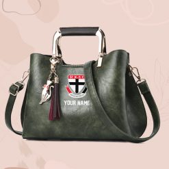 AFL - True fans of St Kilda Football Club's Hand Bag:afl,hand bag, leather hanbag, afl jersey