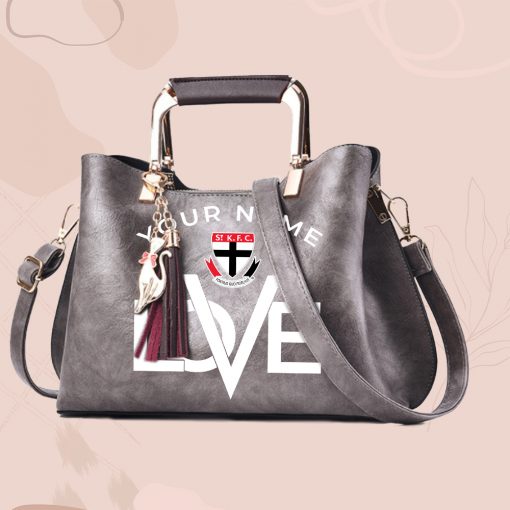 AFL - True fans of St Kilda Football Club's Hand Bag:afl,hand bag, leather hanbag, afl jersey