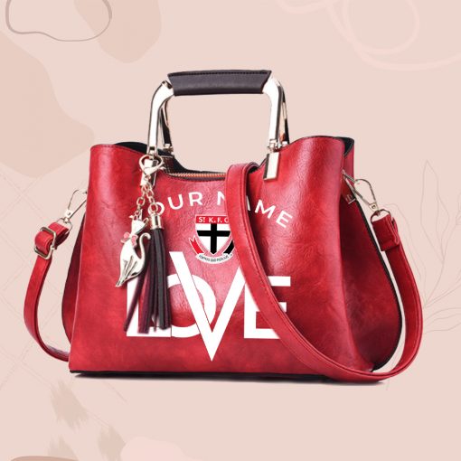 AFL - True fans of St Kilda Football Club's Hand Bag:afl,hand bag, leather hanbag, afl jersey