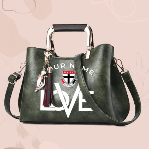 AFL - True fans of St Kilda Football Club's Hand Bag:afl,hand bag, leather hanbag, afl jersey