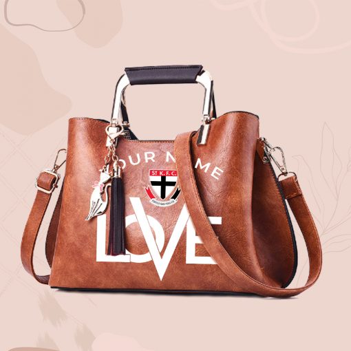 AFL - True fans of St Kilda Football Club's Hand Bag:afl,hand bag, leather hanbag, afl jersey