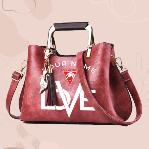 AFL - True fans of Sydney Swans Football Club's Hand Bag:afl,hand bag, leather hanbag, afl jersey