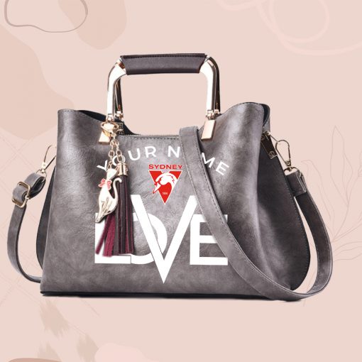 AFL - True fans of Sydney Swans Football Club's Hand Bag:afl,hand bag, leather hanbag, afl jersey