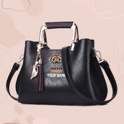 NRL - True fans of Wests Tigers's Hand Bag:nrl,hand bag, leather hanbag, nrl jersey