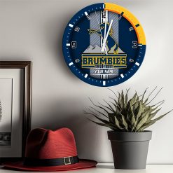 Super Rugby - True fans of Brumbies's Wooden Clock:Super Rugby