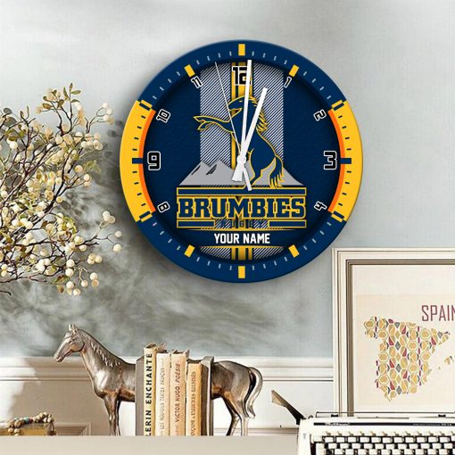 Super Rugby - True fans of Brumbies's Wooden Clock:Super Rugby