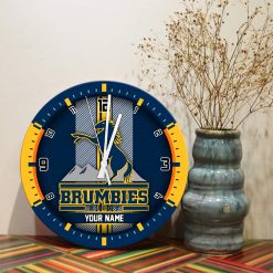 Super Rugby - True fans of Brumbies's Wooden Clock:Super Rugby