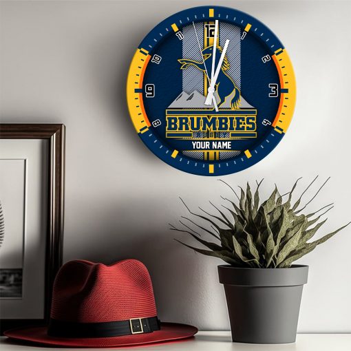 Super Rugby - True fans of Brumbies's Wooden Clock:Super Rugby