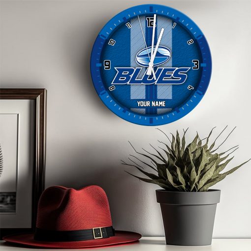 Super Rugby - True fans of Blues's Wooden Clock:Super Rugby