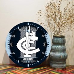 AFL - True fans of Carlton Football Club's Wooden Clock:afl