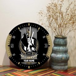 AFL - True fans of Collingwood Football Club's Wooden Clock:afl