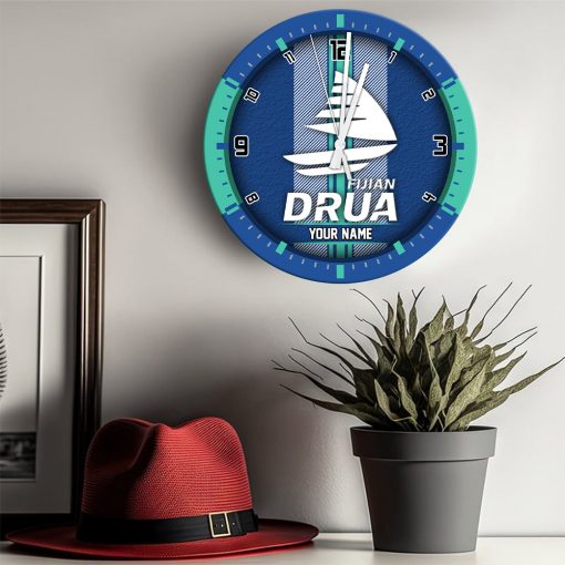 Super Rugby - True fans of Drua's Wooden Clock:Super Rugby