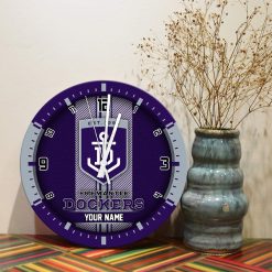 AFL - True fans of Fremantle Football Club's Wooden Clock:afl