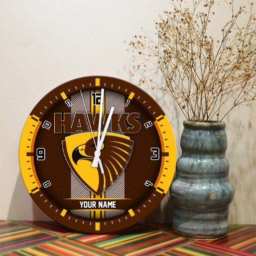 AFL - True fans of Hawthorn Football Club's Wooden Clock:afl