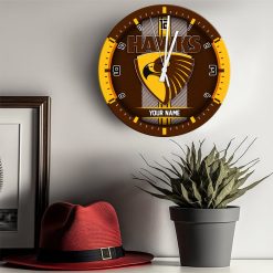 AFL - True fans of Hawthorn Football Club's Wooden Clock:afl