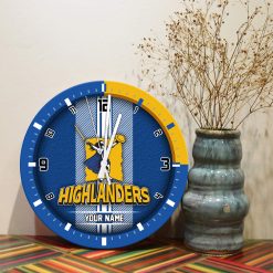 Super Rugby - True fans of Highlanders's Wooden Clock:Super Rugby