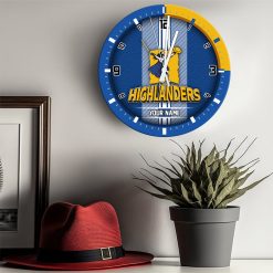 Super Rugby - True fans of Highlanders's Wooden Clock:Super Rugby