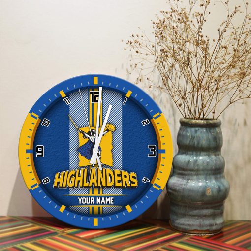 Super Rugby - True fans of Highlanders's Wooden Clock:Super Rugby