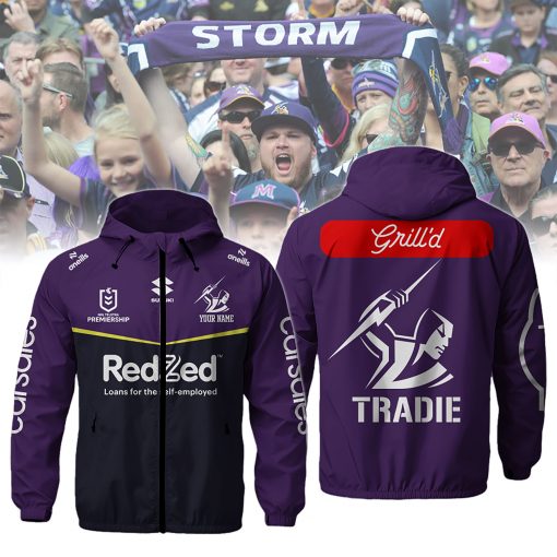 NRL - True fans of Melbourne Storm's Windbreaker Jacket:nrl