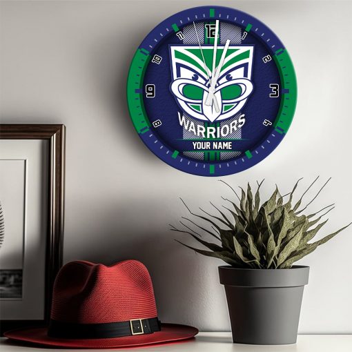 AFL - True fans of New Zealand Warriors's Wooden Clock:afl