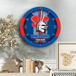 AFL - True fans of Newcastle Knights's Wooden Clock:afl