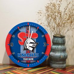 AFL - True fans of Newcastle Knights's Wooden Clock:afl