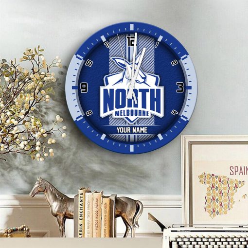 AFL - True fans of North Melbourne Football Club's Wooden Clock:afl