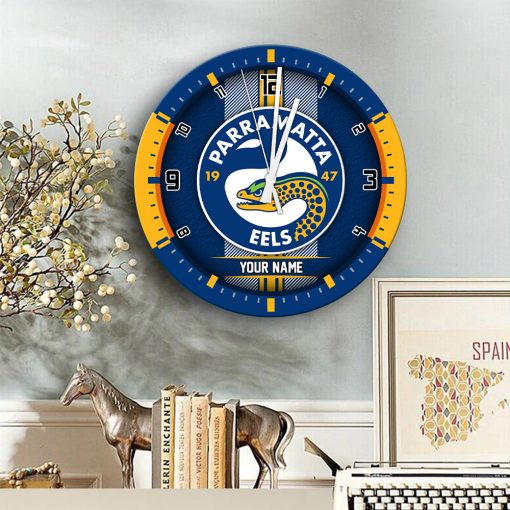 AFL - True fans of Parramatta Eels's Wooden Clock:afl