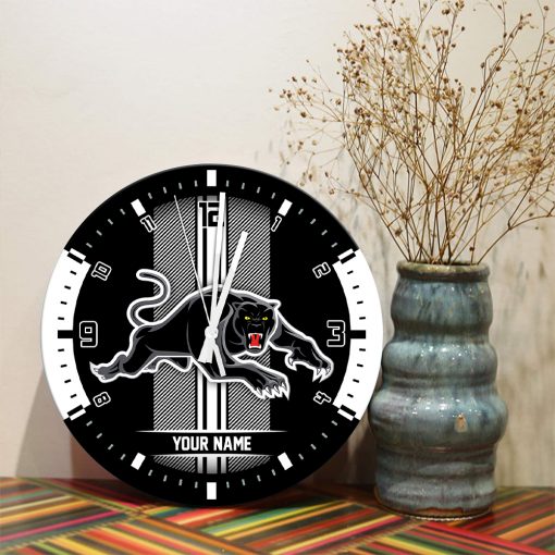 AFL - True fans of Penrith Panthers's Wooden Clock:afl