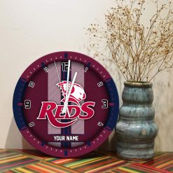 Super Rugby - True fans of Reds's Wooden Clock:Super Rugby