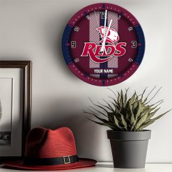 Super Rugby - True fans of Reds's Wooden Clock:Super Rugby