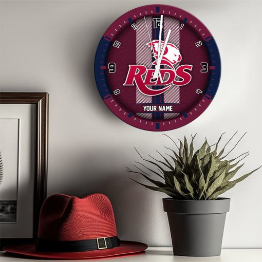 Super Rugby - True fans of Reds's Wooden Clock:Super Rugby