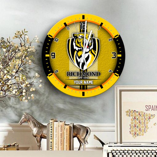 AFL - True fans of Richmond Football Club's Wooden Clock:afl