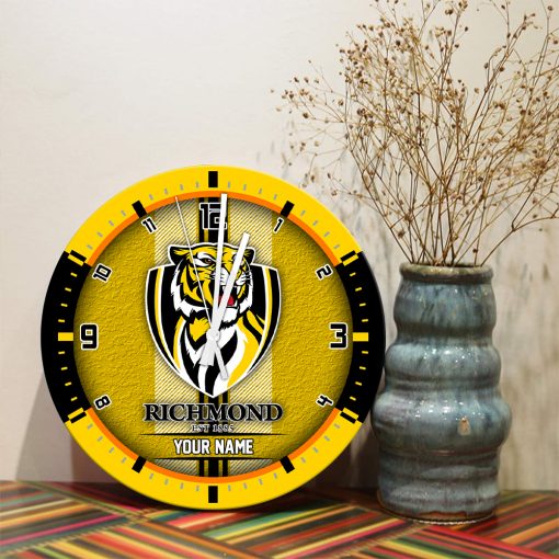 AFL - True fans of Richmond Football Club's Wooden Clock:afl